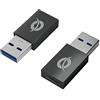 Conceptronic USB-A TO USB-C OTG ADAPTER 2-PACK