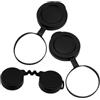 Toddmomy Set 1 Copriobiettivi in Gomma per Binocolo Nero, Sostituzione Facile e Protezione Obiettivo per Binocoli e Telescopi
