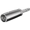 Goobay 27515 - Adattatore XLR, jack AUX 6, 35 mm maschio stereo verso maschio XLR