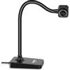 AIKOR AlKOR - Videocamera USB per insegnamento e apprendimento a distanza, messa a fuoco manuale con microfono, design pieghevole per Mac/Windows/Chromebook-lezioni online, conferenze Web e demo dal vivo