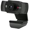 C-Tech - Webcam 1080p Full HD con microfono, colore: Nero