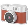 Plyisty Mini Fotocamera Digitale retrò Video 2K con Scheda da 32 GB, Videocamera Portachiavi Ultra Compatta per Vlogging, Schermo da 1,47 Pollici, 4 Filtri, Punta e Scatta Portatile (BROWN)