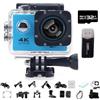 Generic Roamix Vision Action Camera 4K, videocamera WiFi ultra grandangolare a 140°, per esterni, impermeabile, per gli appassionati di fotografia e immersioni, registra ogni momento della vita (blu, 32G)