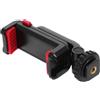 Artibetter Supporto per Telefono Slitta Hot Shoe, Clip in Plastica Nera, Blocco di Sicurezza e Supporto Orizzontale/verticale per Fotocamera