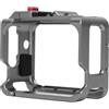 Plyisty CAGGE FRAMAGGIO per GO 3, GO 3S, Custodia per Alloggi in Metallo Lega di Alluminio con Espansione del Montaggio delle Scarpe Fredde, Accessori Montaggio Gabbia Fotocamera D'azione