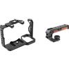 ZHFGJKSO Compatibile con Sony FX30 e FX3, stabilizzatore for gabbia for videocamera in metallo con cursore NATO(Cage Add Handgrip)