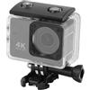Yunseity Telecamera Subacquea con Telecomando, Telecamera d'azione Resistente all'acqua 4K 60FPS 24M per Esterni (GREY)