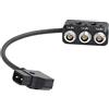 SZRMCC D Tap Convertitore a 3 vie Fischer 3 pin RS Port Splitter Box di estensione kit per accessori per fotocamera ARRI RED
