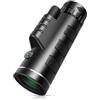 Generic Telescopio monoculare portatile ad alta potenza, 40 x 60, visione notturna, zoom HD, telescopio tascabile per bird watching, viaggi, caccia, escursionismo, A