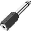 Hama Adattatore audio, jack femmina 3,5 mm Mono - Jack maschio 6,3 m Mono