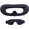 Generic Maschera protettiva per occhiali DJI 3, con imbottitura in schiuma antiscivolo, accessorio per occhiali Avata 2 Flight Glasses 3 (nero + set copriobiettivo)