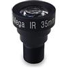 AMAZWI Lente per microscopi Obiettivo for fotocamera industriale for visione artificiale da 5 MP HD Teleobiettivo CCTV M12 da 35 mm 5 MP 2/3 per microscopi