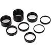Hyuduo Tubi di Prolunga per Lenti, Kit di Anelli Distanziatori per Telescopi in Lega di Alluminio da 8 Pezzi con Filettatura M42x0,75 Mm per Accessori per Microscopi Fotografici per Telescopi