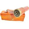 RK NAUTICAL INSTRUMENT Dollond London - Telescopio vintage in ottone con custodia in pelle, vetro decorativo