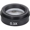Getdoublerich Obiettivo Barlow, obiettivo ausiliario in vetro 0.3X-2X M42 per montaggio su fotocamera per microscopio per industria, obiettivo 0,75-2x (0,3X)