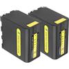 CQJFCYBRA Batteria NP-F970 NPF970 NP-F960 Con Display A Ricarica Rapida PD Da 30 W, Compatibile Con Sony, For Batteria CCD-RV100 NP-F970 F960 F750 F550(2 batteries)