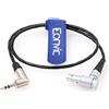 Eonvic Tentacle Sync Cavo Timecode ad angolo retto da 3,5 mm TRS a EXT 9 pin maschio per Komodo rosso