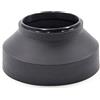 vhbw Paraluce compatibile con Panasonic Lumix Vario 14-140mm 3.5-5.6 Power OIS 58 mm obiettivo nero, gomma, rotondo, 9,3 cm