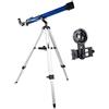 DYBHSD Telescopio Principianti Bambini 60mm Apertura 800mm Telescopio rifrattore astronomico compatto BAK4 Prisma FMC Lente Telescopio per Astronomia con Smartp vision