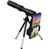 CXML&DASHE Telescopio monoculare HD 10-300X40 con adattatore per smartphone e treppiede, prisma BAK4 e obiettivo FMC, zoom portatile ad alta potenza, per guardare paesaggi, uccelli, animali selvatici, concerti