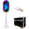 WideMeet Specchio Photo Booth con schermo LCD touch screen da 15,6 pollici, portatile, supporto per selfie e foto per feste di nozze, noleggio eventi (macchina bianca + stampante)