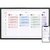 YUEHISY Calendario Familiare Interattivo 15.6 , Pianificatore Digitale Touchscreen HD con Visualizzazione Video Fotografica, Supporto per Scrivania a Parete, Sincronizzazione (cornice nera)