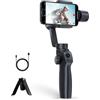Funsnap Stabilizzatore per fotocamera per smartphone Capture 2s Stabilizzatore cardanico palmare a 3 assi Connessione Bluetooth Selfie Stick Anti-shake Alta stabilità Messa a fuoco Pull & Zoom Action