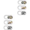 KOMBIUDA 6pezzi Coperture Webcam Per Laptop e Smartphone Protezione Privacy Antipeeping Con Design Unico Per Telecamera