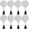 WATIIFUFU Set 8 Pezzi Pennelli Soffiatore 2 in 1 per Pulizia Lenti e Obiettivi Fotografici, Spazzola Staccabile in Abs Bianco per Rimozione Polvere Accessori Ottici