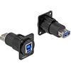 Delock Modulo di tipo D USB 3.0 tipo A femmina a tipo B femmina