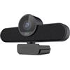 LEIYTFE 2.6K Webcam Con Microfono E Altoparlante Webcam A 5 Milioni Di Pixel Web Camera USB Plug And Play Per Streaming Di Videogiochi Rotazione Orizzontale A 360°