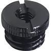 NovelGoal Vite di conversione universale in alluminio da 1/4 3/8 femmina a 5/8 filettatura maschio 5/8-11 per treppiede DSLR 5/8-27 per adattatore microfono supporto microfono (nero, 1/4 tipo B)