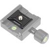NovelGoal Piastra a sgancio rapido per fotocamera da 1/4 '' Vite in lega di alluminio treppiede con fori per cinghia per fotocamera SLR Arca Swiss