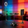 sunbiaouk Photo Booth Motorizzato a 360°, Piattaforma Girevole per Fotocamera (Spinner), Angolo Regolabile, Piatto Girevole per Fotografia di Prodotti e Video Commerciali
