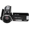 Plyisty Videocamera, Videocamera Full HD 1080P 30MP 3,0 Pollici Rotazione 270 Gradi LCD Zoom Digitale 18X, Registratore per Vlogging con Visione Notturna, con Telecomando (BLACK)