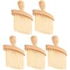 KONTONTY 5 Pezzi Spazzole Pulizia con Manico in Legno Spazzola per Tastiera Laptop Auto Piano e Strumenti Musicali per Rimozione Polvere da Fessure e Interni