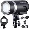 Godox AD300Pro Flash esterno stroboscopico portatile 2.4G Wireless 300Ws 5600K TTL 1 / 8000s Sincronizzazione rapida 0.01~1.5s Tempo di riciclaggio 320 volte Flash a piena potenza con Flash holder