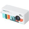 VBESTLIFE Piccolo Portachiavi per Fotocamera Digitale, Schermo da 0,96 Pollici Videocamera retrò 1080P con 5 Filtri Obiettivo Grandangolare da 130°, Foto da 12 MP per la Registrazione di (WHITE)