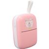 Jectse Mini Stampante Portatile con Connessione Veloce, Funzioni Multiple, Stampa di Domande Errate e Stampa Termica Ambientale (Rosa)