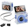 Kaeltsyn Il set di fotocamere con obiettivo per pollice include lettore di schede da 32 GB, fotocamere completamente trasparenti per gli appassionati di viaggio Vlog principianti Doppia fotocamera pollice