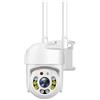VBESTLIFE Telecamera di Sicurezza Esterna Ultra Chiara, Telecamera Wi-Fi Dual Band 5G, Tracciamento Umano, Discorso Bidirezionale, Rotazione a 360 Gradi, Visione Notturna Array (Spina UE)