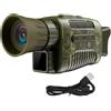 NGBFF Visore Notturno, NV650C 7 Livelli Dispositivo di Visione Notturna A Infrarossi Occhiali 1080P 4X Zoom Digitale Giorno Notte Foto Ripresa Video Telescopio Monoculare,per birdwatching, sport all'aria a