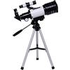 RENYUEH Telescopio per principianti, telescopio con supporto telescopio rifrattore astronomico oculare per astronomia adulti per osservare la luna e i pianeti
