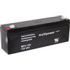MultiPower - Batteria al piombo da 12 V 4 ah mp4-12d a97402 piombo-pile (agm) (w x h x d) 195 x 76 x 47 mm piatto connettore 4,8 mm MF