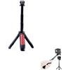 CERFFOOL Mini bastone per selfie allungabile per GoPro 13 12 11 Insta 360 X4 3 Portatile Vlog Treppiede Estensione Monopiede Tripod Action Camera Accessori (Rosso)
