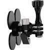 ULIJTH Supporto per action camera Base adesiva rinforzata 17 mm Compatibilità testa a sfera Montaggio a 3 artigli con cuscinetto da 300 g Adesivo per fotocamera parabrezza moto