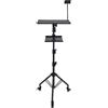 FTVOGUE Supporto per Proiettore Treppiede Regolabile in Altezza da 22 a 47 Pollici con Ruote Interruttori Freno per Ufficio Home Stage Studio DJ Rack