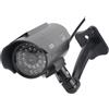 Hamwesh Telecamera di Sicurezza Finta, Telecamera di Sicurezza Fittizia Impermeabile Ad Energia Solare Ad Energia Solare con Luce LED Lampeggiante per Hotel Uffici Aziende Parcheggi Biblioteche Parchi