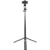RiToEasysports Asta per Selfie, Treppiede per Selfie Stick Estensibile Portatile Bluetooth Girevole Ad Angolo Regolabile per Galaxy Note 20