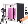 JOJIDE 80cm Lightbox Photo Studio Box Softbox 80W White Light Photo Lighting Studio Shooting Tent Box Kit 3 Sfondo fotografico